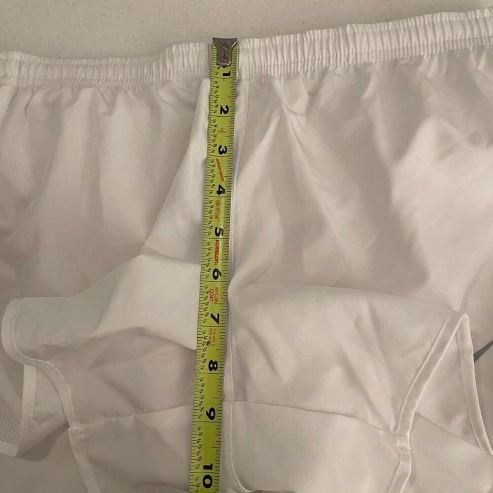 Nike Shorts Youth Girl's Large White Pull On Dri-Fit Lined Athletic Sheer  NWT - Picture 8 of 10